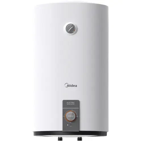Boiler electric Midea D100-20EFN1, seria Salute, model cilindric, volum 100L, control electronic, Supapa de siguranta de reducere a presiunii, protectie supraincalzire, Wifi