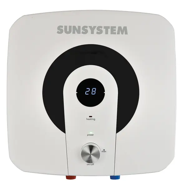 Boiler electric Sunsystem MB 10KS-AL, 10 litri, rezistenta electrica 2 kW, clasa energetica B, montaj vertical, incalzire rapida, protectie dubla, montaj deasupra chiuvetei