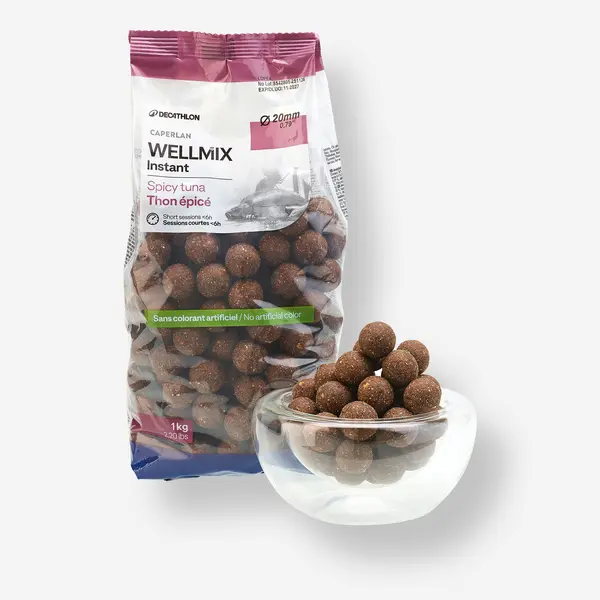 Boilies Pescuit la Crap Wellmix Instant 20mm 1kg Spicy Tuna