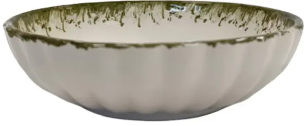 Bol de desert Morello - Lemons, 13.5 cm, Margine verde