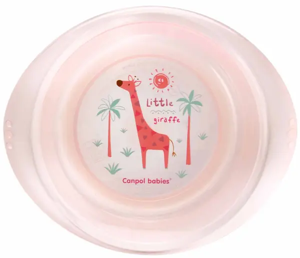 Bol de plastic Canpol - Africa, 320 ml, roz