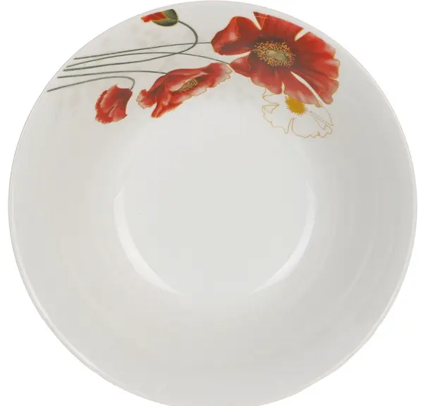 Bol de porțelan Morello - Red Poppy, 18 cm