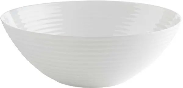 Bol de salată Luminarc - Harena White, 3 l, 27 cm, alb