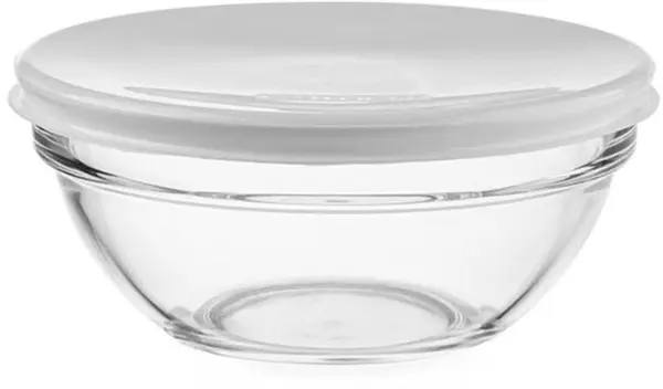 Bol de sticlă cu capac Luminarc - Empilable Caps, 625 ml, 14 х 6 cm