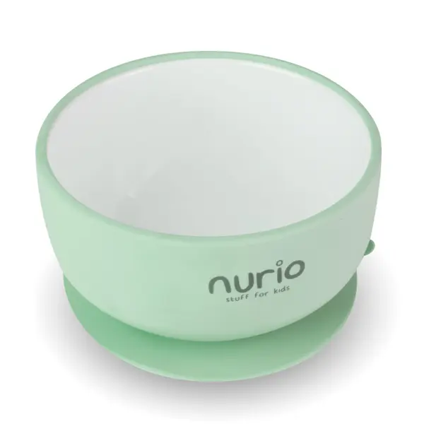 Bol din ceramica si silicon Nurio -Verde