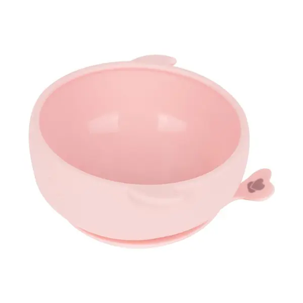 Bol din silicon 300 ml Kikka Boo Whale Roz