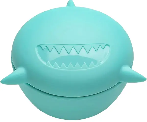 Bol din silicon cu capac Melii - Shark, 350 ml