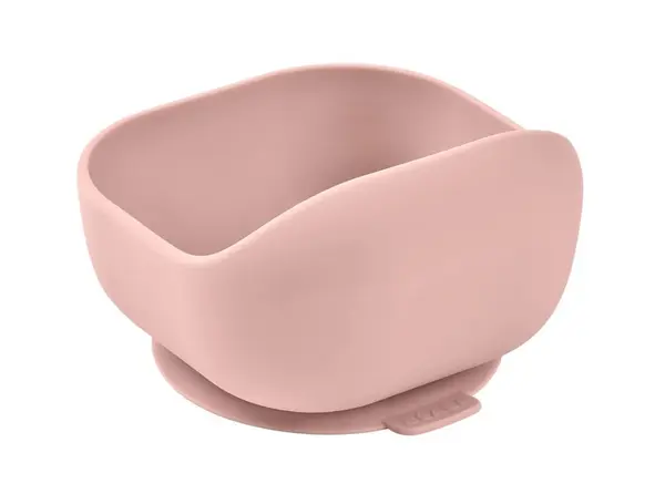 Bol din silicon cu ventuza Beaba Cotton candy