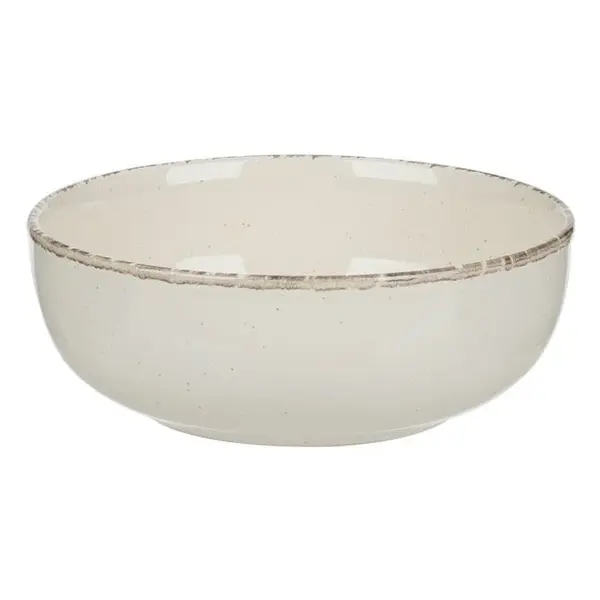 Bol pentru servire,ceramica,bej,650 ml,15x6 cm