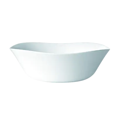Bol pentru servire salata,opal,alb,24x24 cm