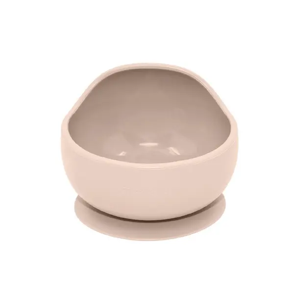 Bol, Petite&Mars, Take&Match, Din silicon, Cu ventuza, Fara BPA, 6 luni+, 350 ml, Bej