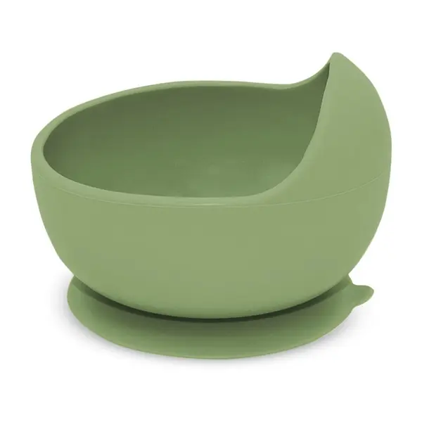 Bol, Petite&Mars, Take&Match, Din silicon, Cu ventuza, Fara BPA, Adecvat pentru masina de spalat vase si microunde, Nu absoarbe mirosuri, 6 luni+, 360 ml, Sweet Pea, Verde
