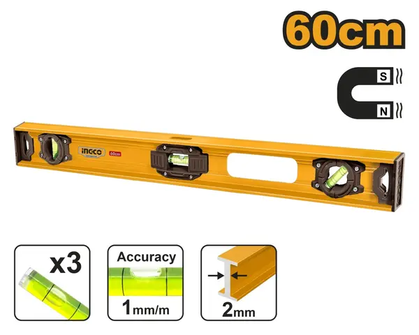 Boloboc 100cm Magnetic cu Protectie INGCO HSL28100