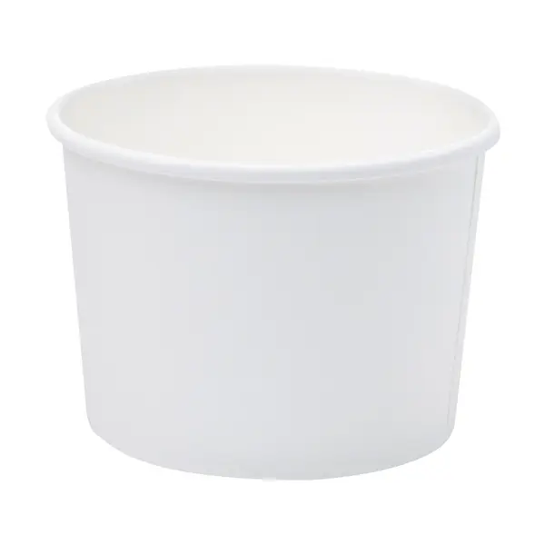 Boluri Biodegradabile, Compostabile PLA Albe, Diametru 115 mm, 480 ml, 25 buc