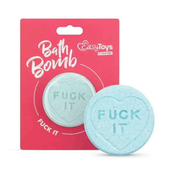 Bombă de baie EasyToys - Bath Bomb “Fuck It”, cu aromă de fructe de pădure, 60 g