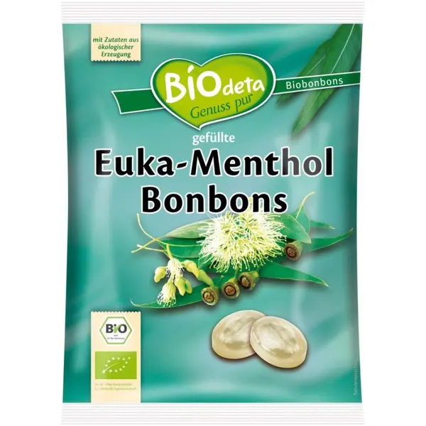 Bomboane cu eucalipt si mentol, eco - 75 g