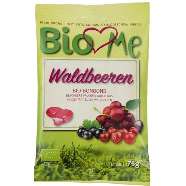 Bomboane cu fructe de padure fara gluten, eco - 75 g