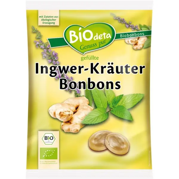 Bomboane cu ghimbir, eco - 75 g