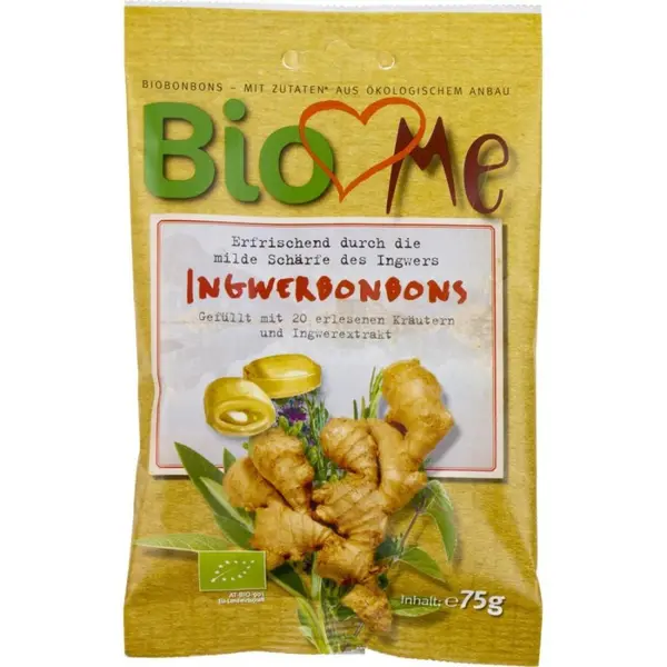 Bomboane cu ghimbir, eco - 75 g
