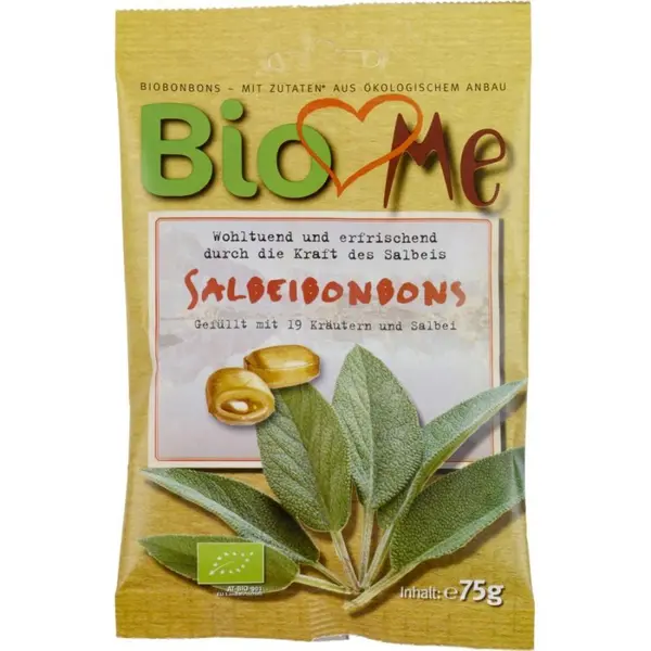Bomboane cu salvie, eco - 75 g