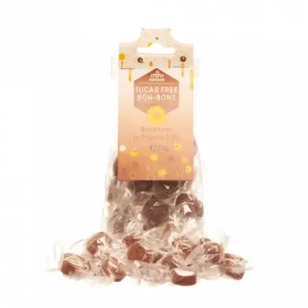 Bomboane fara zahar cu Propolis si aroma de Lemn Dulce, Apidava, 70g