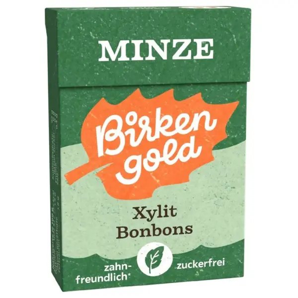 Bomboane Masticabile cu Xylitol si Menta, Birkengold, 30 g