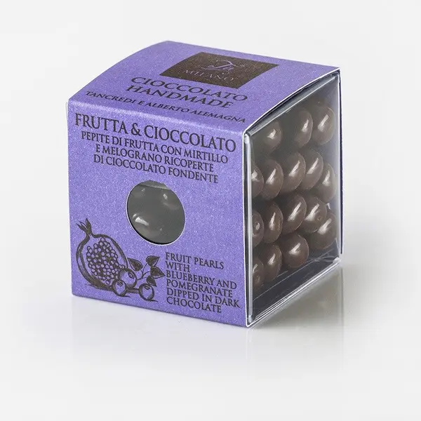 Bomboane - Pomegranate and Blueberry dipped in Dark Chocolate | T'a Milano