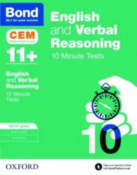 Bond 11+: English & Verbal Reasoning: CEM 10 Minute Tests, Paperback/Michellejoy Hughes