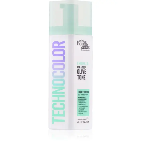 Bondi Sands Technocolor Emerald spuma autobronzanta culoare Golden Olive Bronze 200 ml