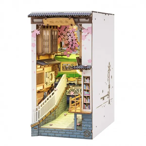 Book Nook. Puzzle 3D - Cotor de carte DIY - Sakura Densya | Robotime