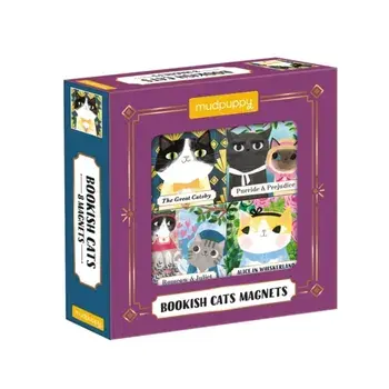 Bookish Cats Magnets/Mudpuppy