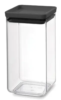 Borcan Brabantia Tasty+ - 1.6 l, capac gri închis