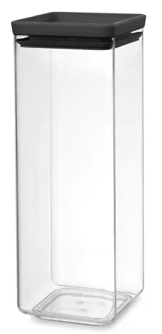 Borcan Brabantia Tasty+ - 2.5 l, capac gri închis