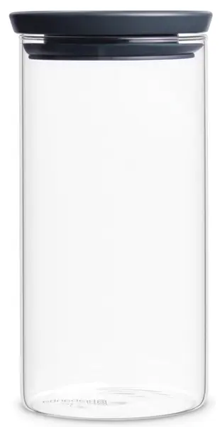 Borcan pentru depozitare Brabantia - Stackable, 1.1 l, Dark Grey