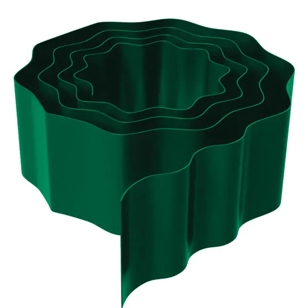 Bordură delimitatoare pentru iarbă Valvnos - 9 m x 10 cm, verde