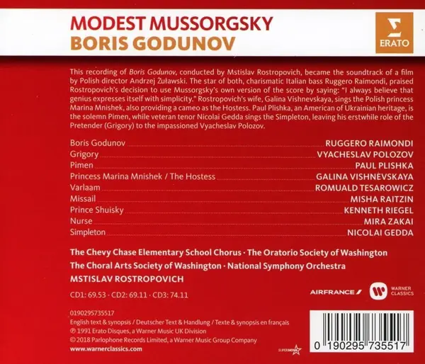 Boris Godunov | Modest Mussorgsky, Ruggero Raimondi, Msistlav Rostropovitch