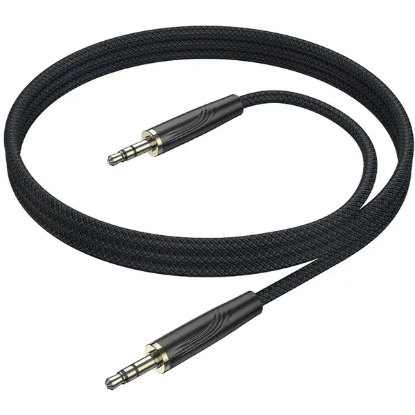 Borofone Cablu Audio 3.5mm - 3.5mm Borofone BL23 Refinado, 1m, Negru