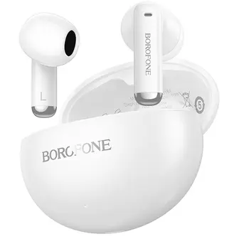 Borofone Casti Bluetooth Borofone FQ12 Nice, TWS, Alb