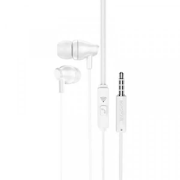 Borofone Handsfree 3.5mm Borofone BM61 Wanderer, Alb