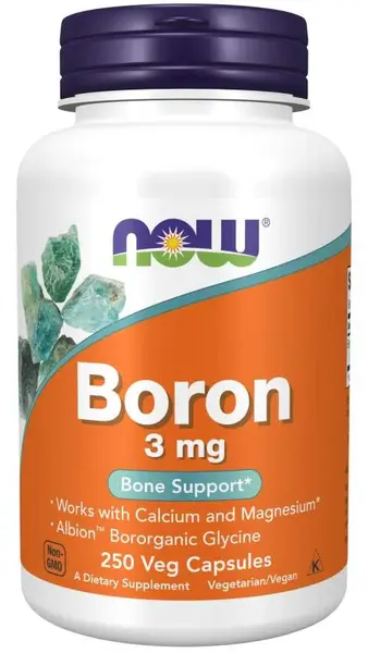 Boron, 3 mg, 250 capsule, Now