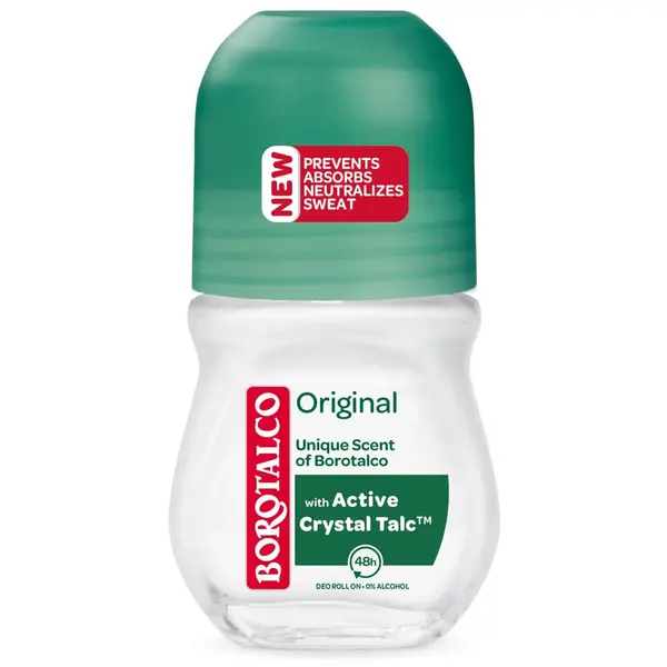 Borotalco Deodorant Roll-on, Unisex, 50 ml, Original