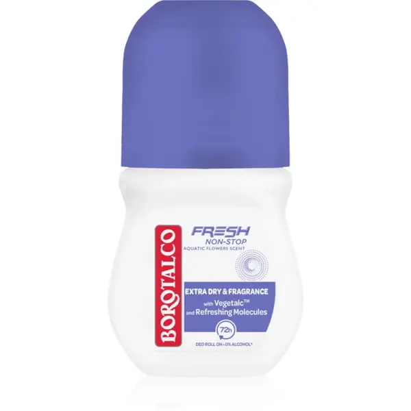 Borotalco Non-Stop Fresh Aquatic Flowers Deodorant roll-on 72 ore 50 ml