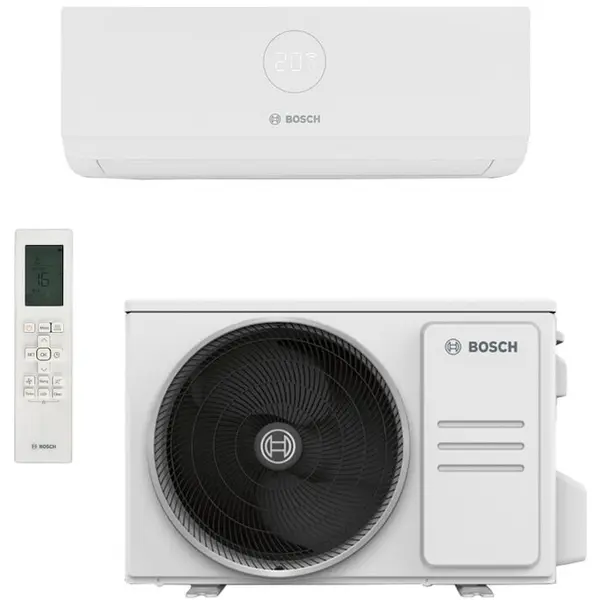 BOSCH Aparat de aer conditionat Bosch Climate 3000i, 9000 BTU, A++/A+, Filtru catalizator rece, functie Wind avoid me, functie Follow-me, Wi-Fi Ready, alb