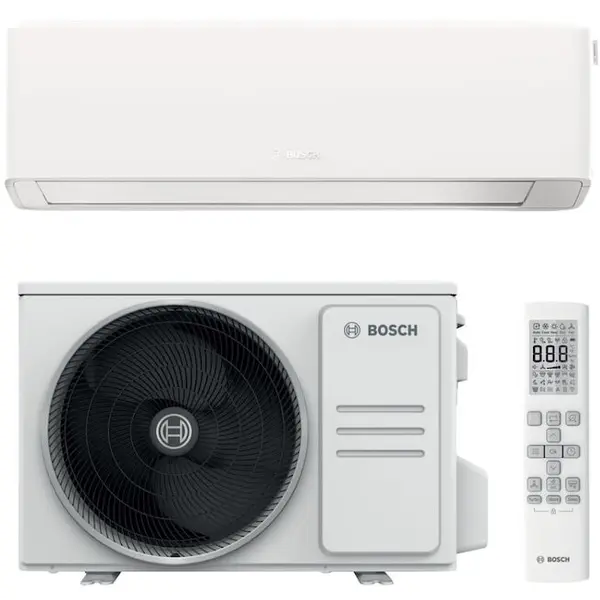 BOSCH Aparat de aer conditionat Bosch Climate 7000i, 15000 BTU, Wi-Fi, Clasa A+++/A++, functie Save Plus, Power Control, Wind Avoid Me, 3D Airflow, i-Clean, Follow me, alb