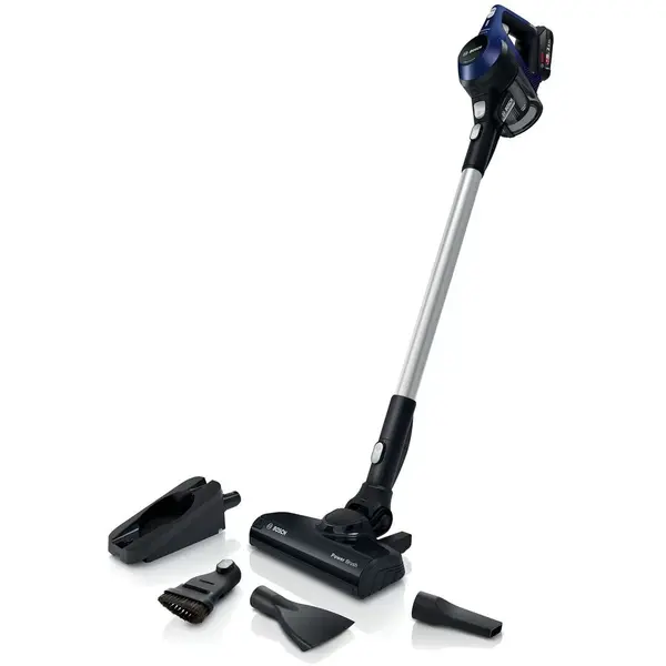 BOSCH Aspirator cu acumulatori BOSCH Gama 6 Unlimited BBS611MAT, Perie electrica AllFloor Power, Motor DigitalSpin, 2.3kg, Albastru