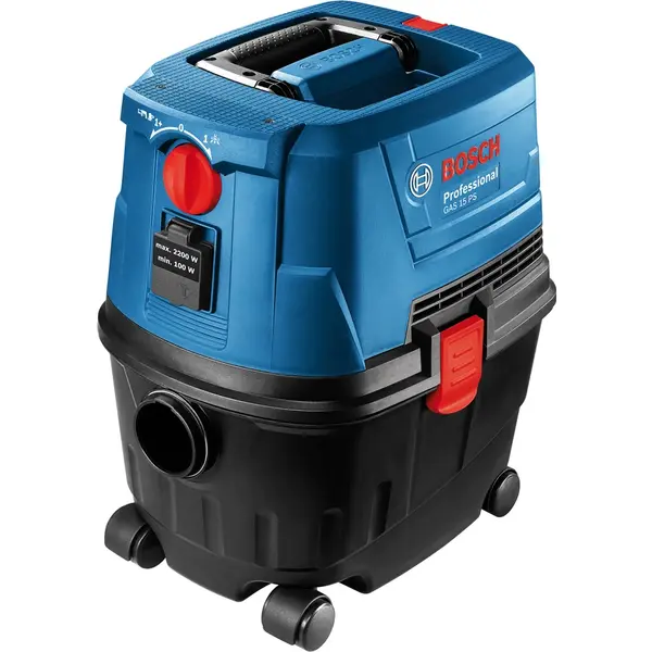 BOSCH Aspirator profesional Bosch, GAS 15 CP, 1100 W, 10L, Negru / Albastru