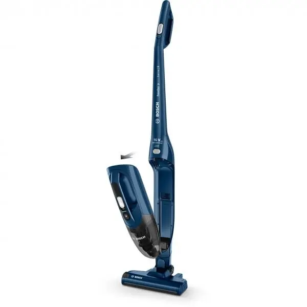 BOSCH Aspirator vertical Bosch BCHF216S, 16 V, 2 in 1, LI-Ion, 2 trepte de putere, autonomie pana la 40 min, Albastru
