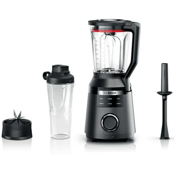BOSCH Blender Bosch MMB6654B, 1800 W, lame ProSepeed, Smart Detect, 45000 rpm, 2 L, cana Tritan, 6 programe, Negru