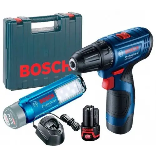 BOSCH Bosch GSR 120 LI Masina de gaurit si insurubat cu 2 acumulatori, Li-Ion, 12 V, valiza plastic