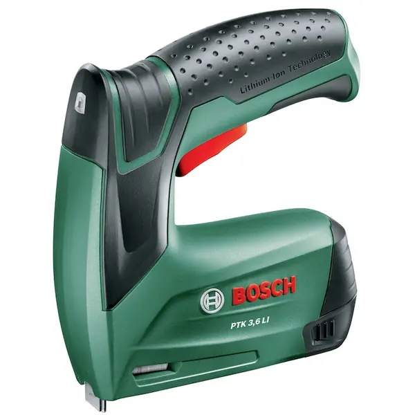 BOSCH Capsator electric Bosch PTK 0603968220, 3.6 V, 1.5 Ah, 30 percutii/min, 1000 capte tib 53 lungime 8 mm, cutie carton, incarcator